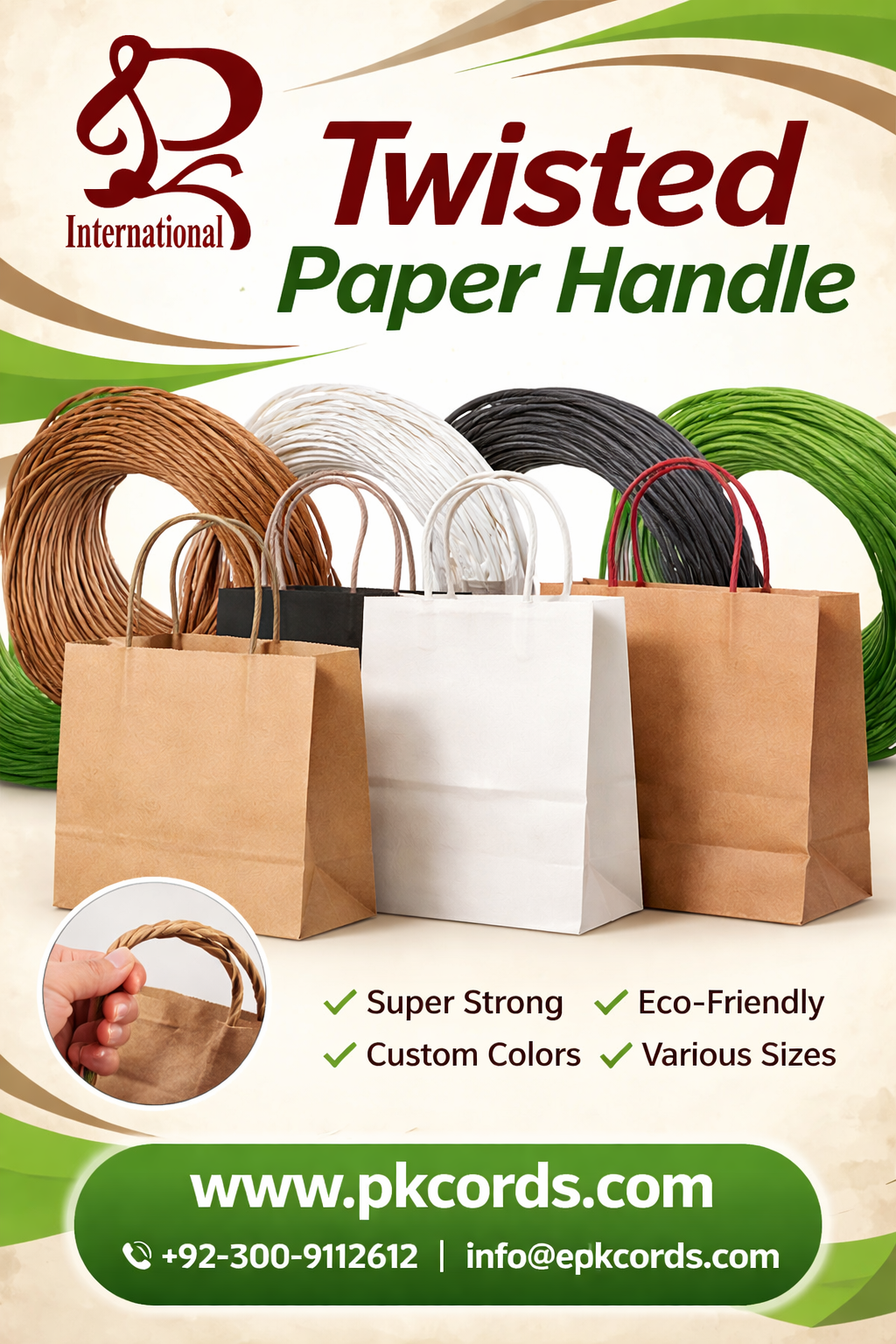 Twisted Paper Handle